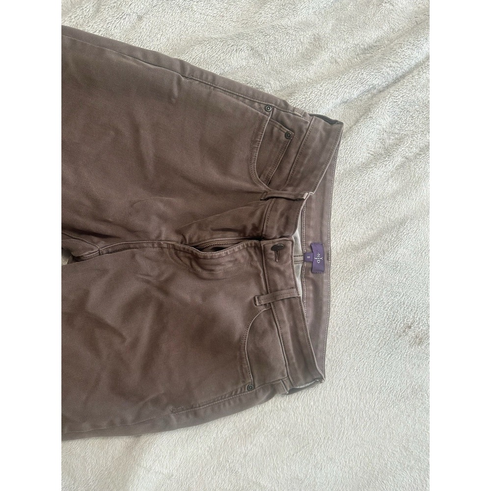 NYDJ Brown Alina Legging Sz 8 Jean Jegging Mid Rise Stretch USA - Picture 4 of 5